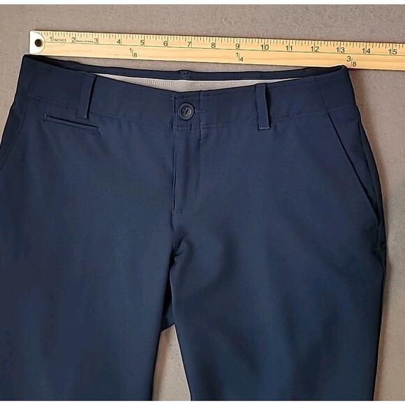 Under Armour Women’s Size 2 Blue Fitted Links Golf Pants EUC Waist 26" - Picture 7 of 10